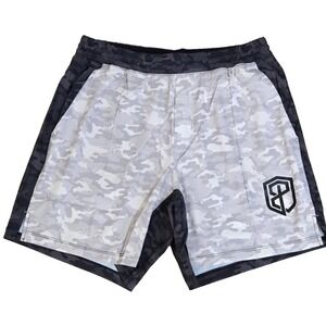 Born Primitive Training Shorts Men's S Black/Grey Camo‎ NWT